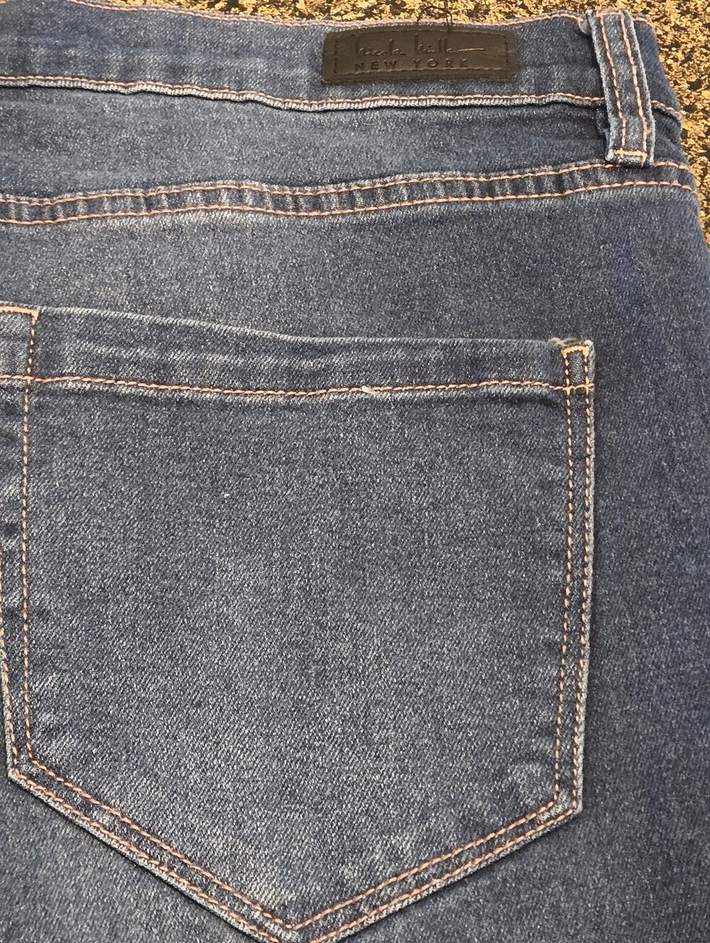 Nicole Miller New York Soho High Rise Flared Women's 12 Dark Blue Wash Jeans - Picture 7 of 16
